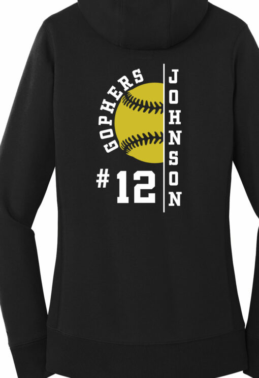 Womens Chatfield Softball Hoodie - Image 2