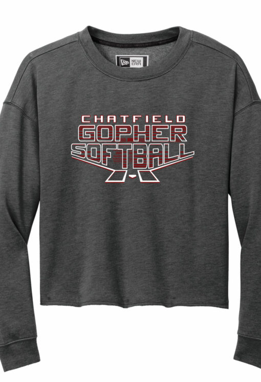 Womens Chatfield Softball Crop Sweatshirt