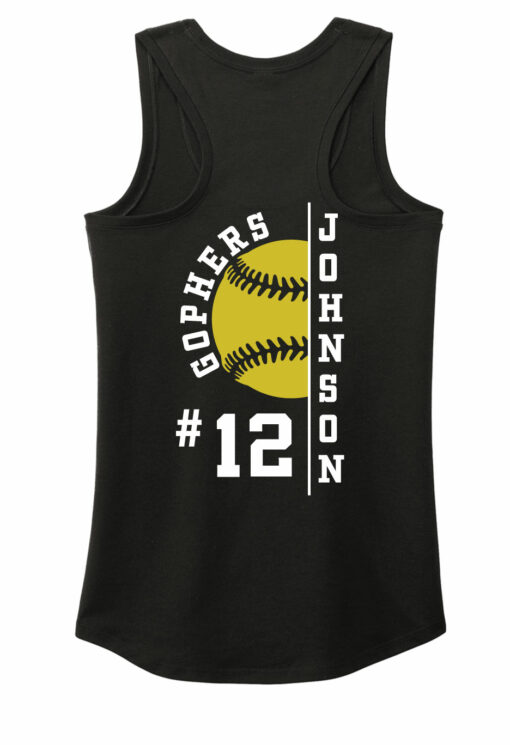 Womens Chatfield Softball Tank - Image 2