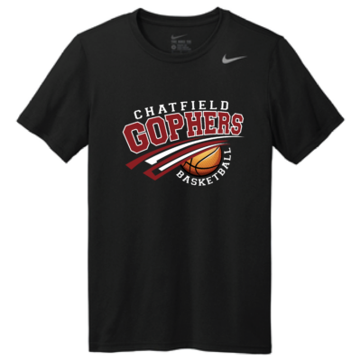 Black Chatfield Basketball Nike Short Sleeve Poly
