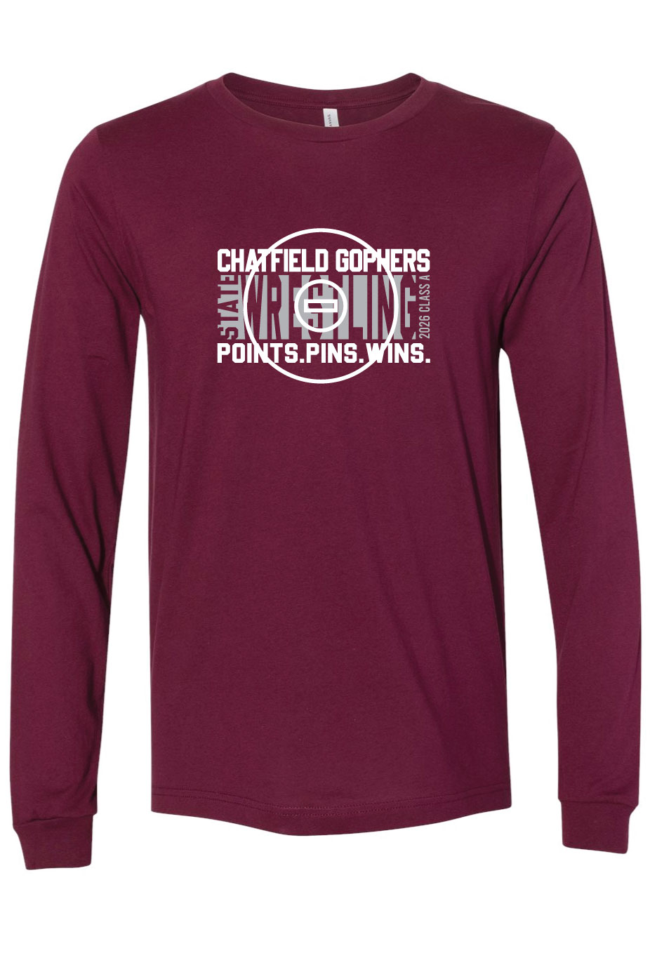 Chatfield Wrestling STATE Qualifiers Unisex Long Sleeve-Deadline 2/22/26