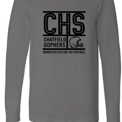 Chatfield Football Long Sleeve Tshirt Asphalt