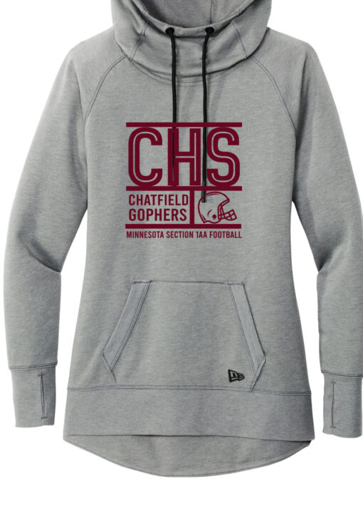 Chatfield Football Womens Hoodie-Grey-LNEA510