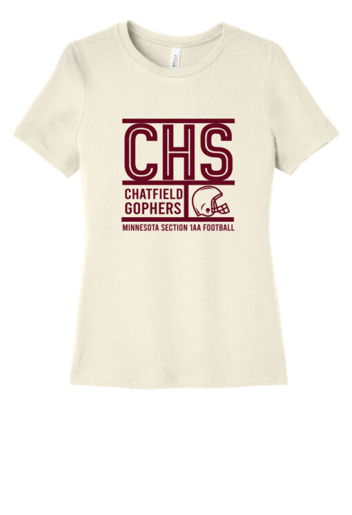 Chatfield Football Womens Shirt -Cream