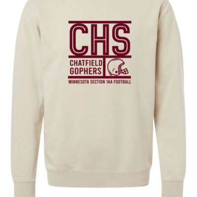 Chatfied Football Crewneck Cream