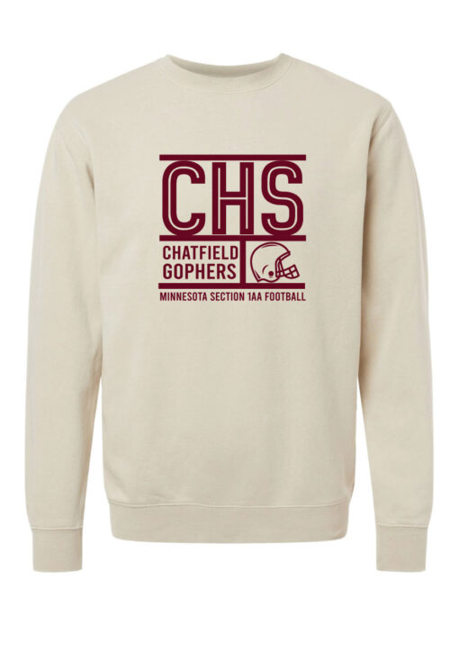 Chatfied Football Crewneck Cream