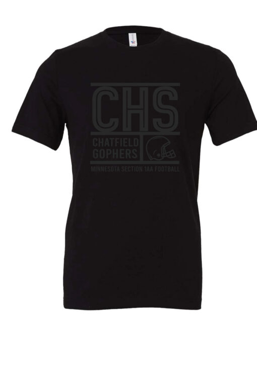 Chatfield Football Unisex Shirt -Black on Blalck