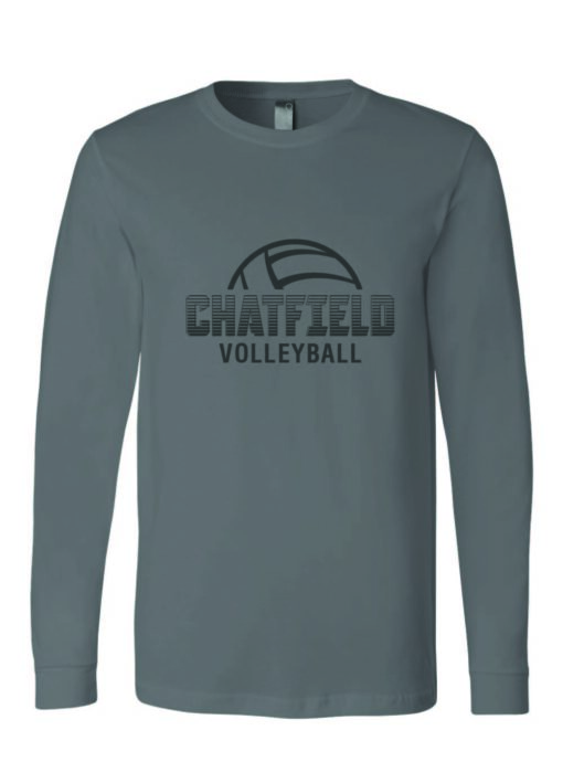 Chatfield Volleyball Long Sleeve Tshirt Asphalt