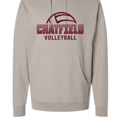 Chatfield Volleyball Hoodie-Cement-SS4500