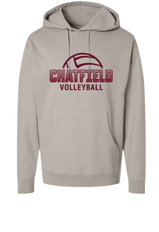 Chatfield Volleyball Hoodie-Cement-SS4500