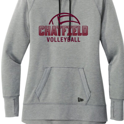 Chatfield Volleyball Womens Hoodie-Grey-LNEA510