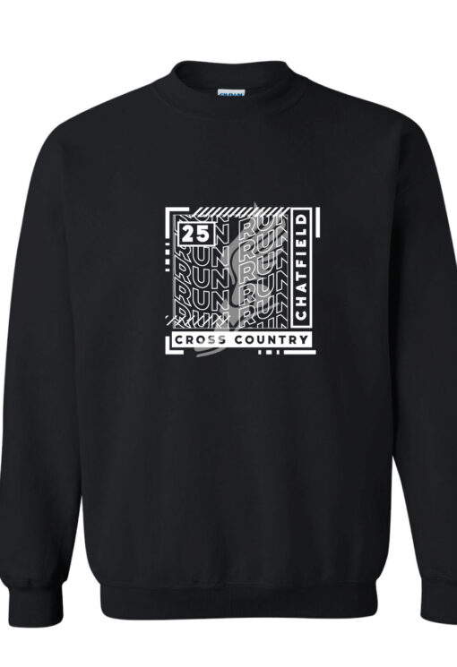Chatfied Cross Country Black Crewneck
