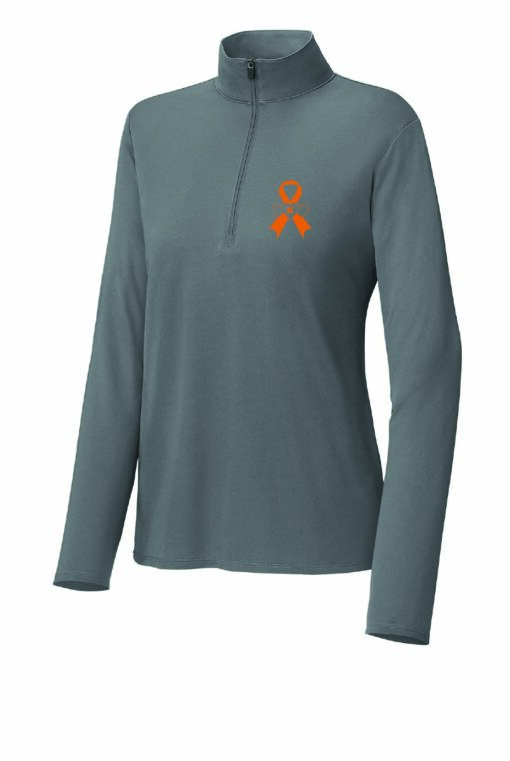 KH Womens 1/4 Zip Grey-LST672