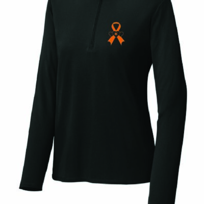 KH Womens 1/4 Zip Black-LST672