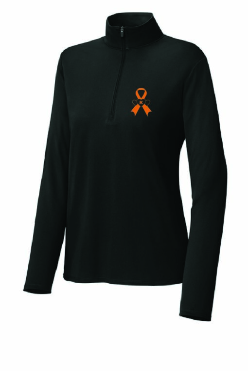 KH Womens 1/4 Zip Black-LST672