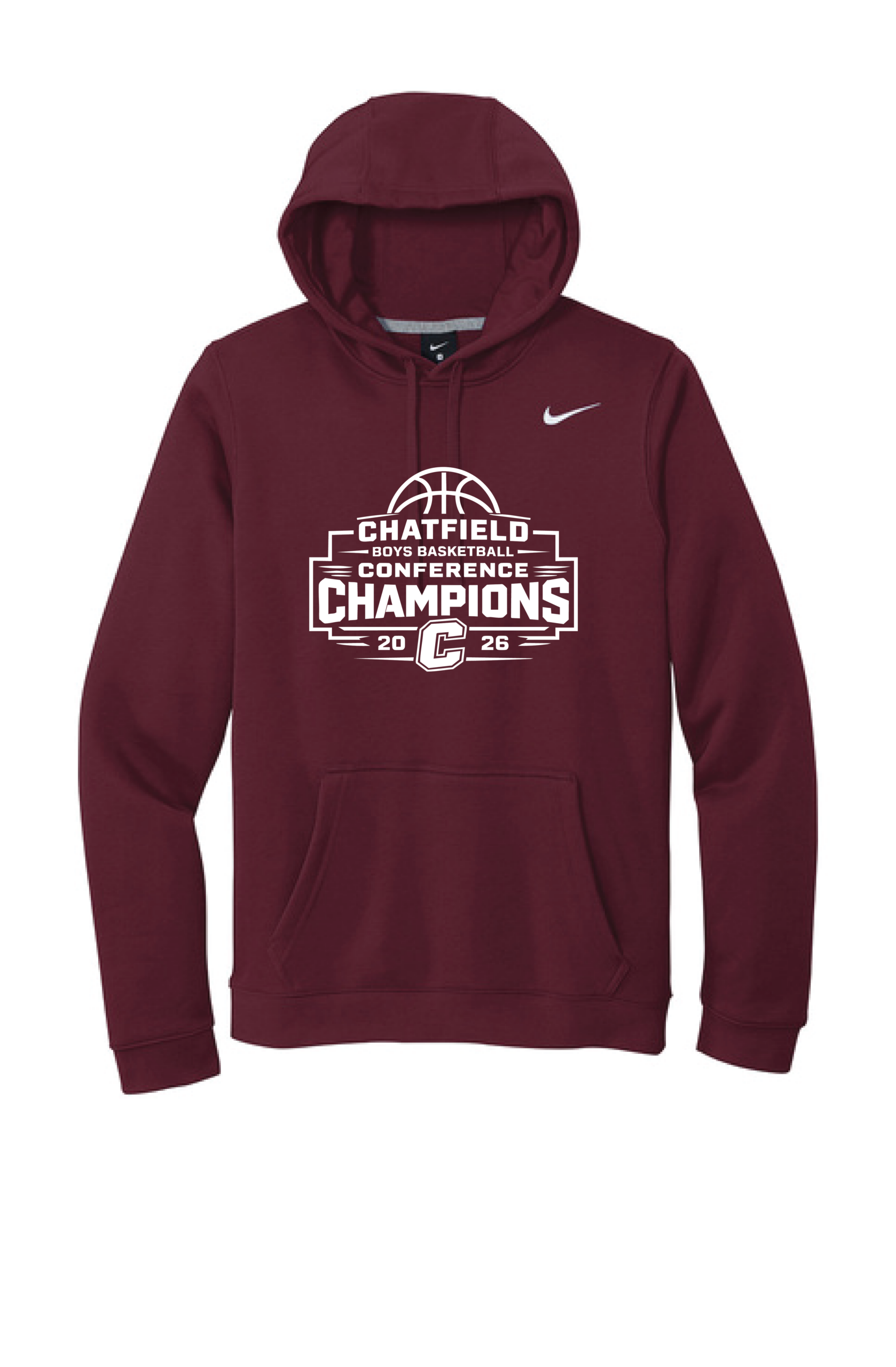 Chatfield Boys Basketball Conference Champs Unisex Nike Hoodie