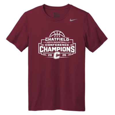Chatfield Boys Basketball Conference Champs Nike Poly Tshirt