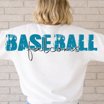 Fillmore-Central Baseball Unisex Sweatshirt Large Logo Back