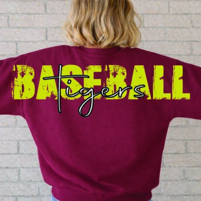 Stewartville Baseball Unisex Sweatshirt Large Logo Back