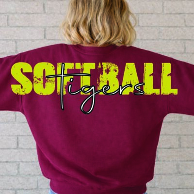 Stewartville Softball Unisex Sweatshirt Large Logo Back