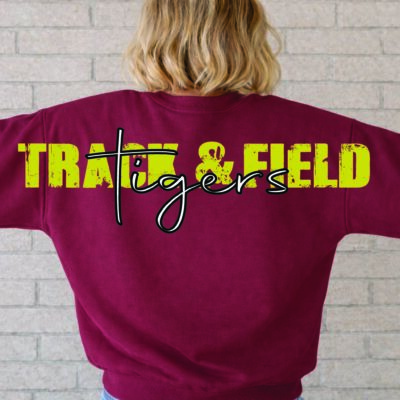 Stewartville Track and Field Unisex Sweatshirt Large Logo Back