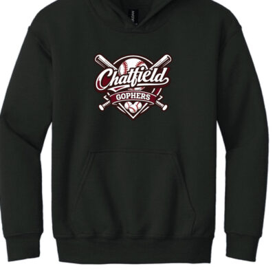 Chatfield Baseball Youth Hoodie -Bat Design