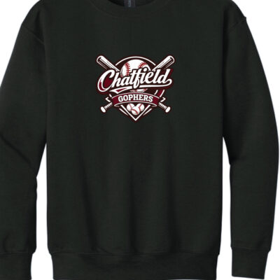 Chatfield Baseball Youth Crewneck -Bat Design
