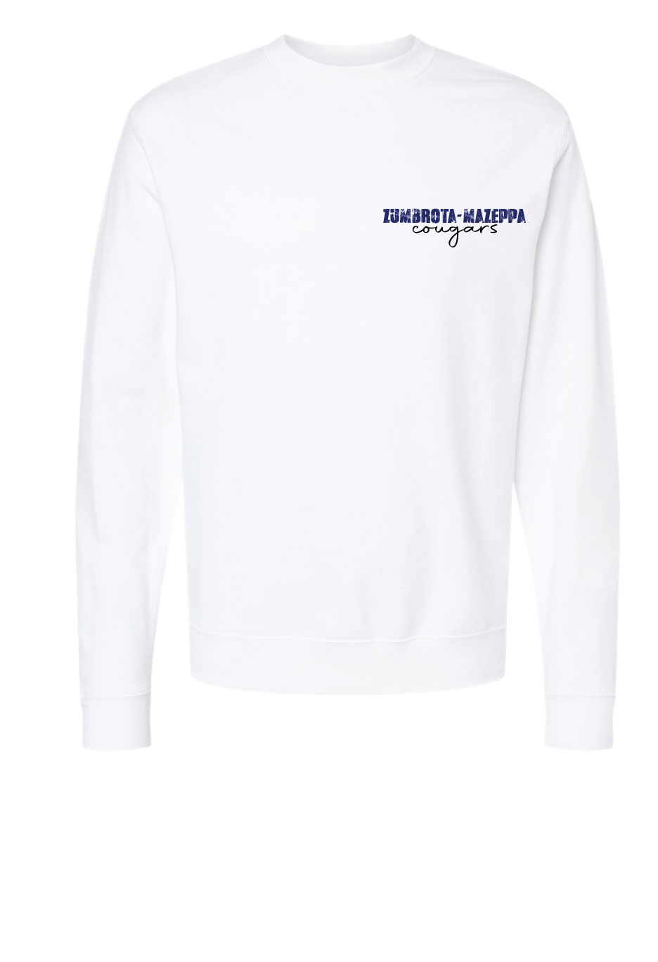 Zumbrota-Mazeppa Track & Field Unisex Sweatshirt Large Logo Back - Image 2