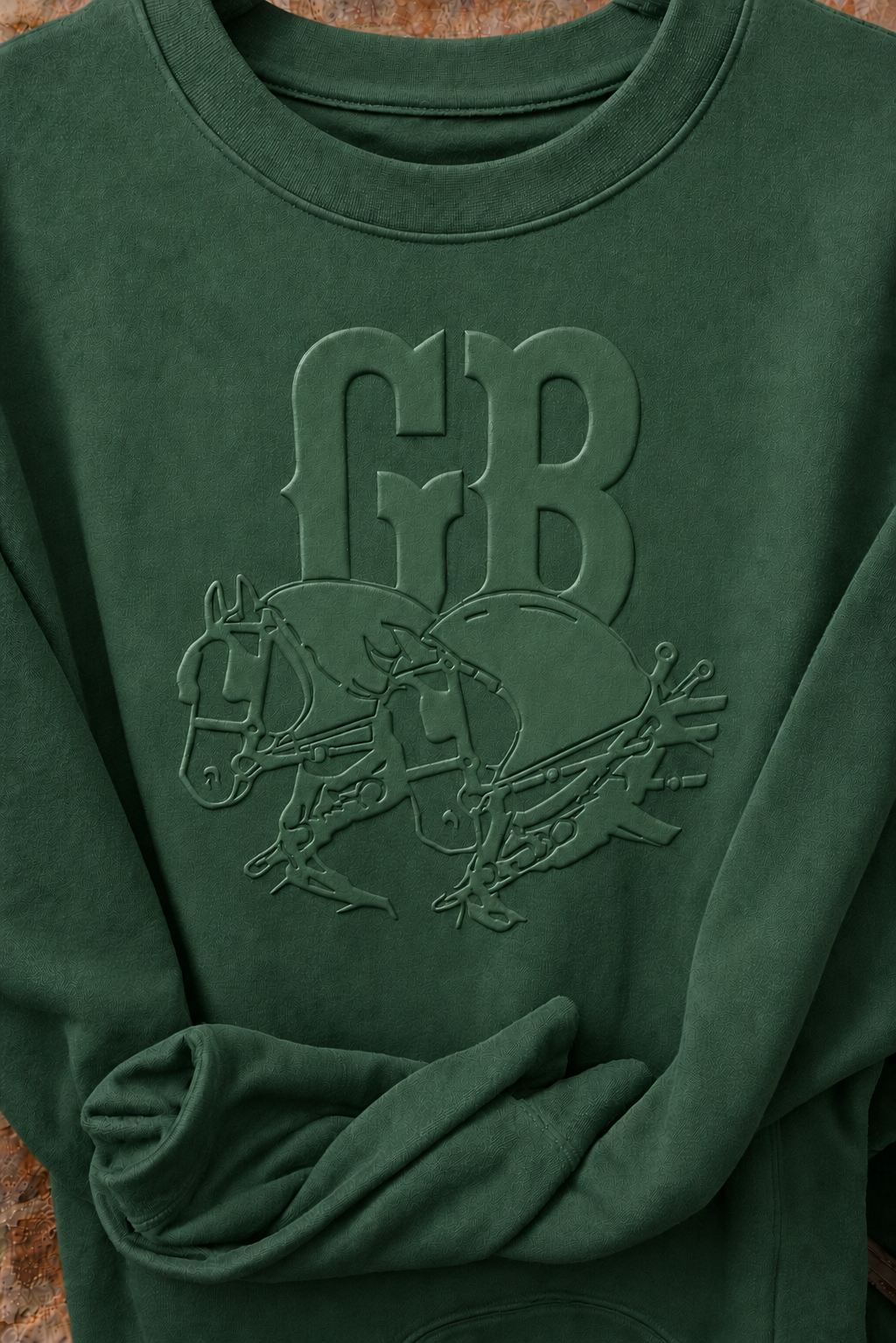 Green Puffy Goldsmith Belgians Crewneck Sweatshirt