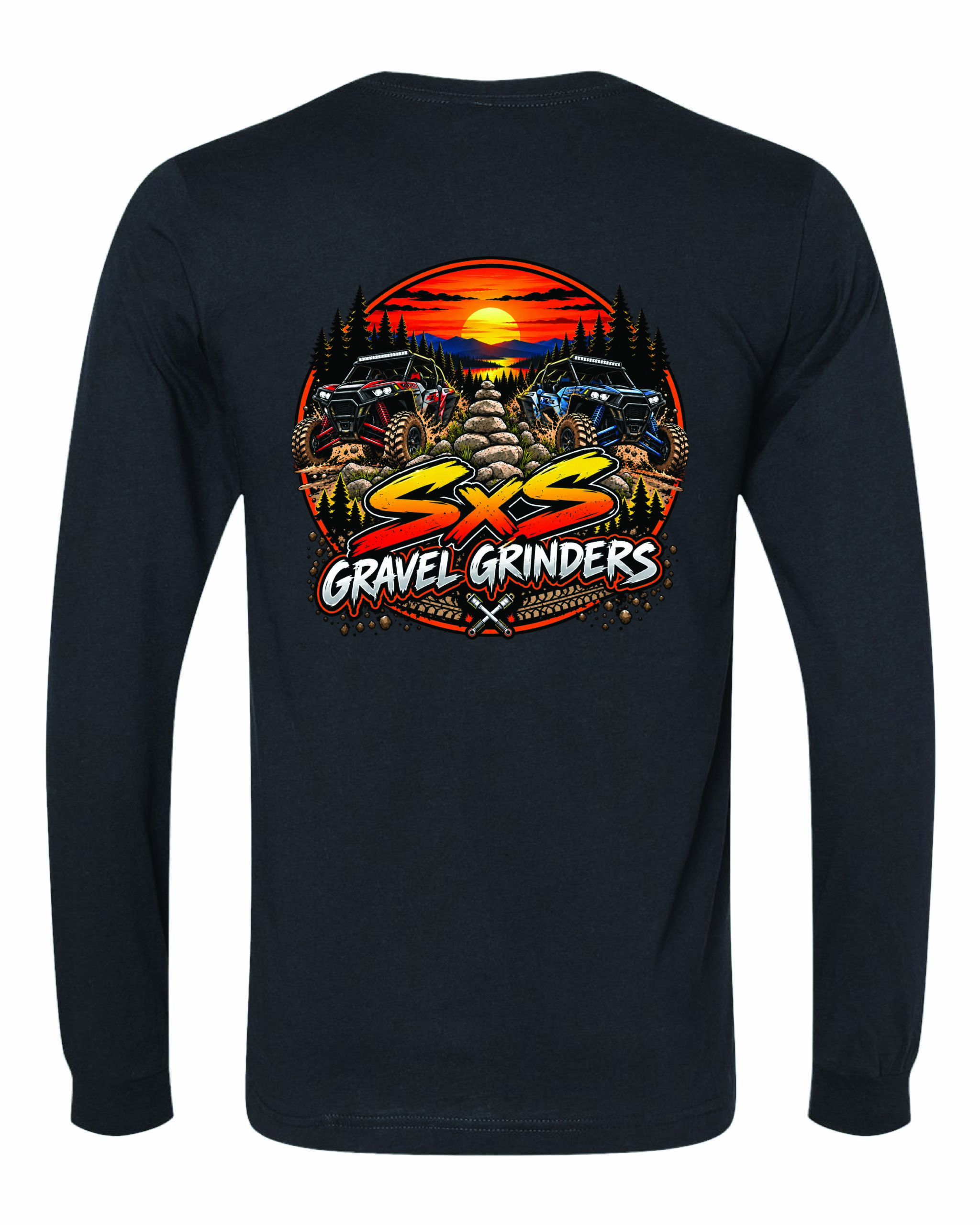 Gravel Grinders Long Sleeve Bella Unisex Tshirt