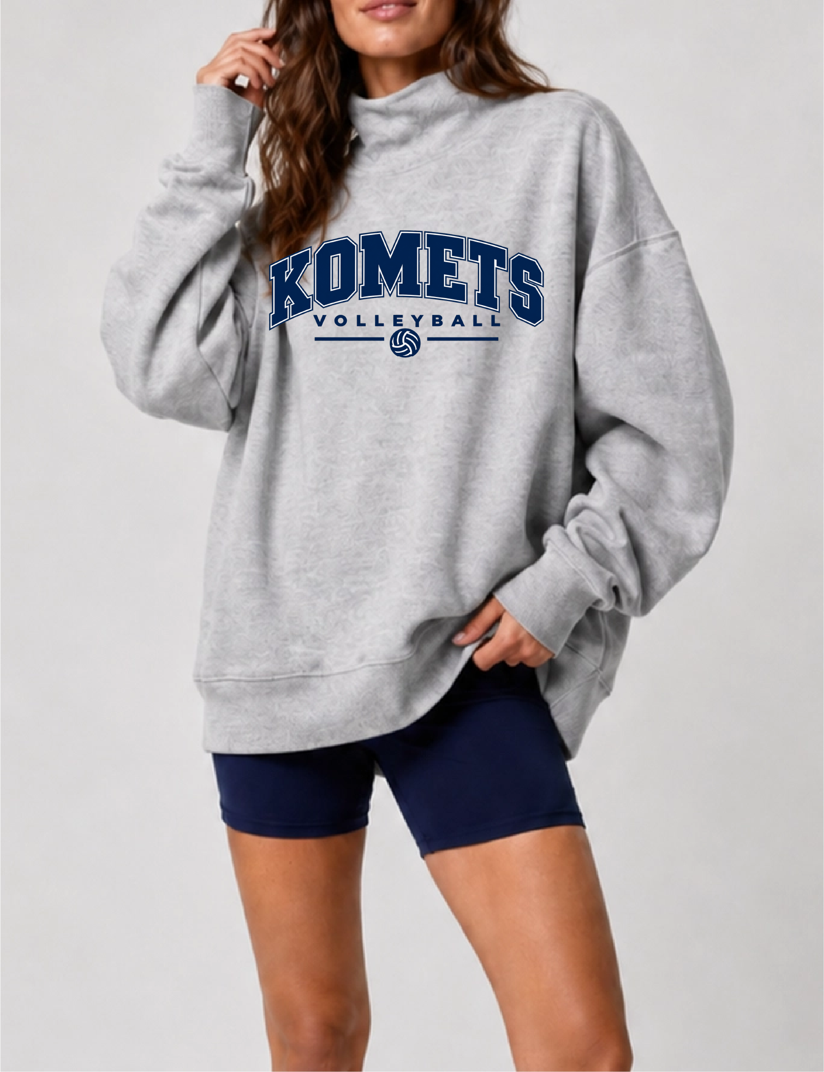Komets Volleyball Ladies Mock Turtleneck