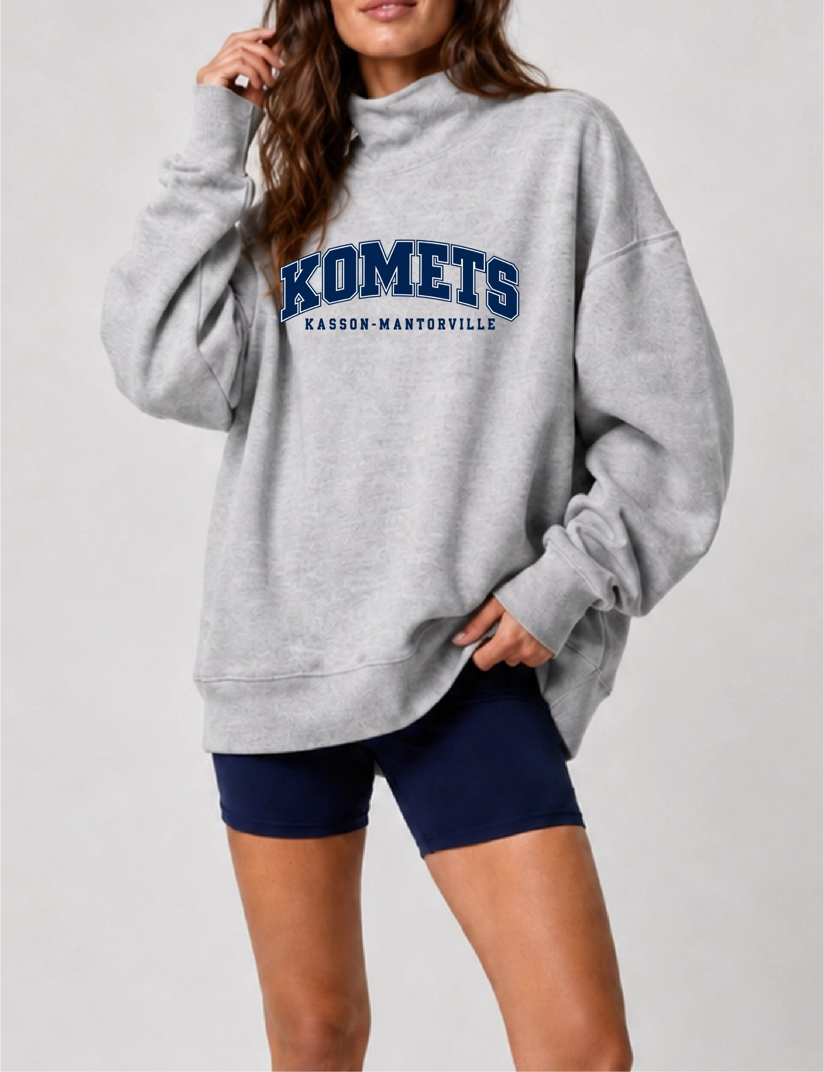 K-M Ladies Mock Turtleneck