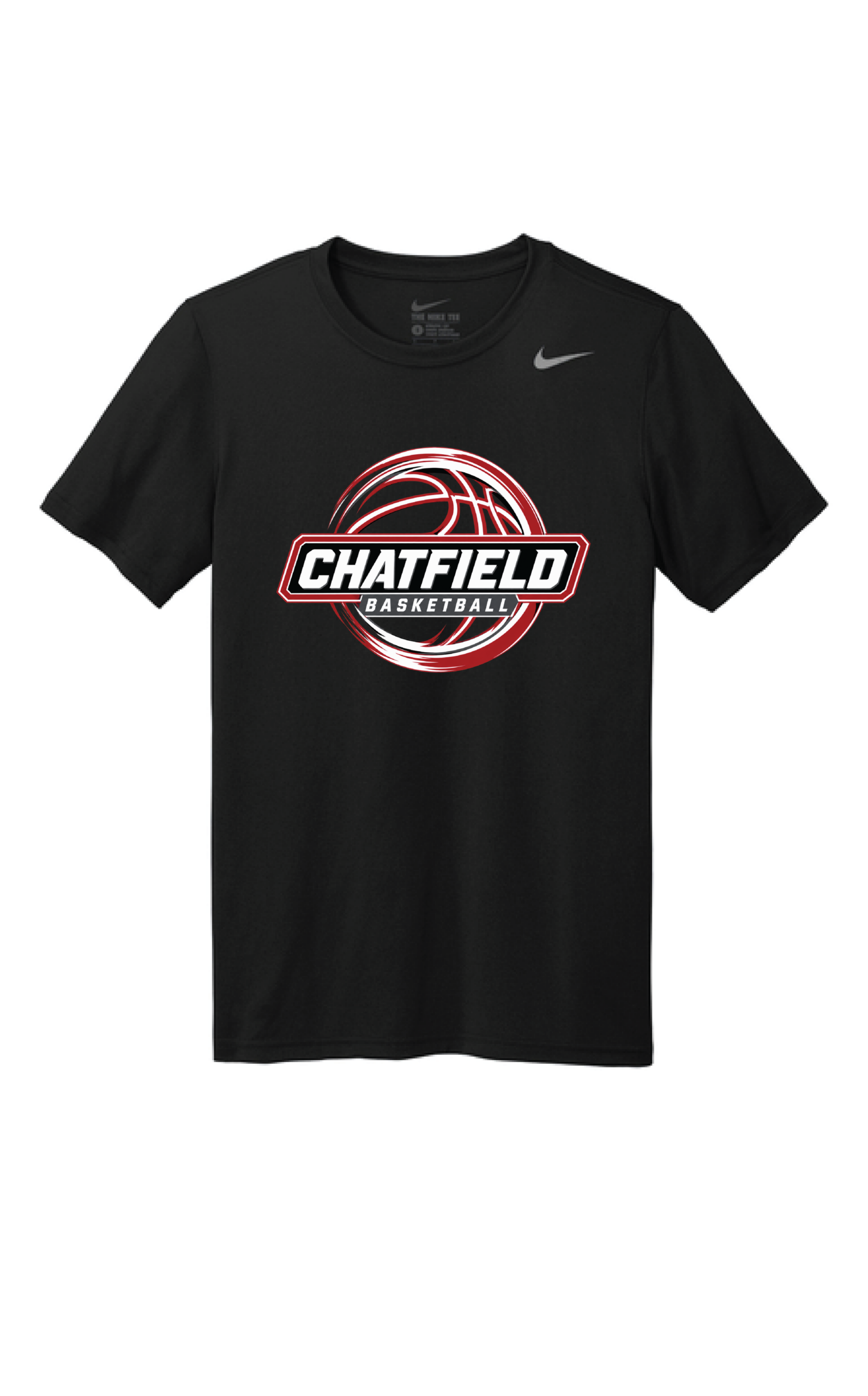 Chatfield Basketball Swirl Nike Poly Tshirt