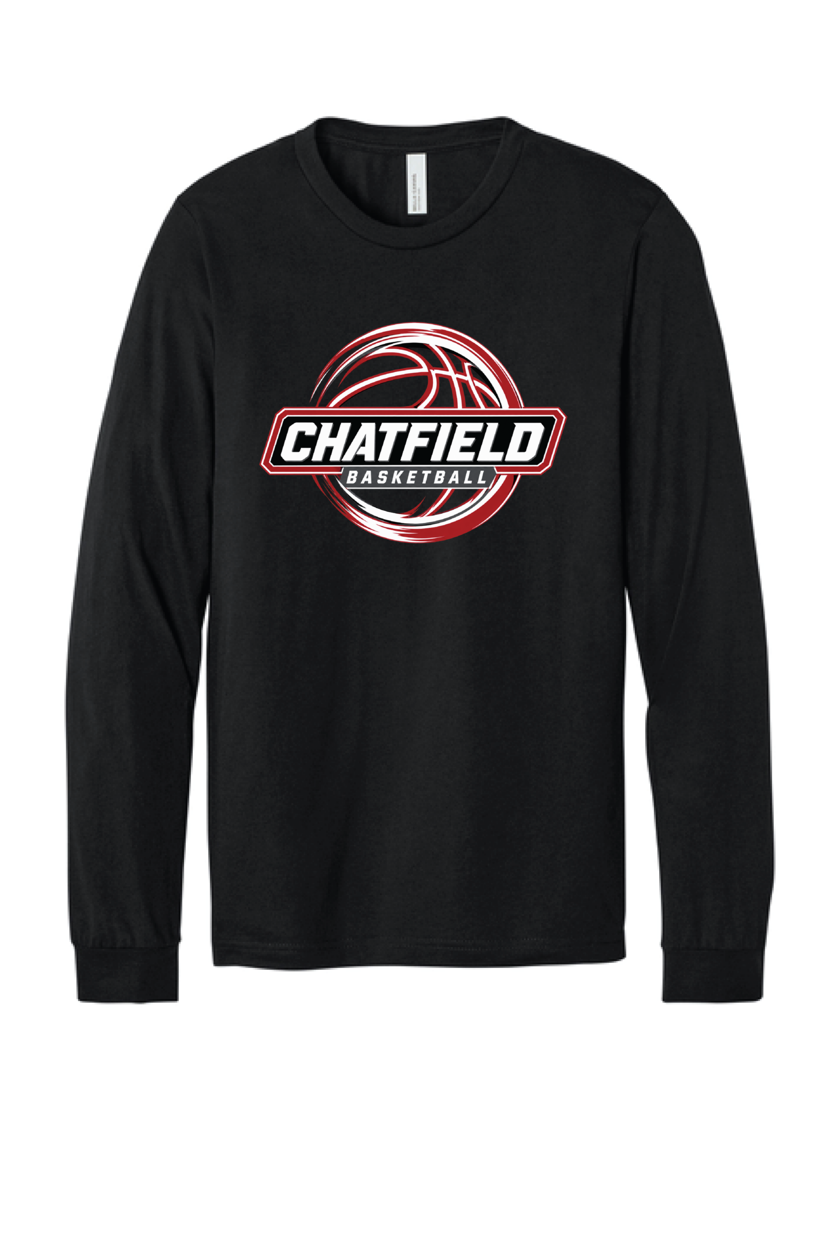 Chatfield Basketball Swirl Long Sleeve Tshirt